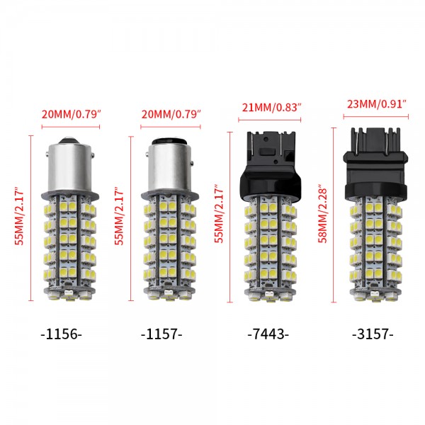 1156 1157 68 smd 1210  LED Bulb 