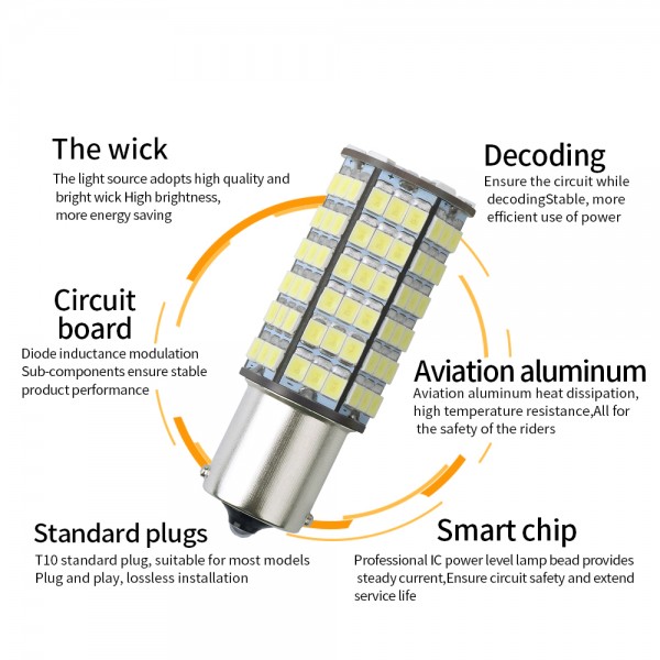 1156 2835 120smd LED Bulb 