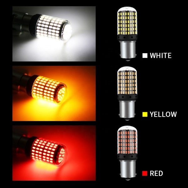 1156 BA15S 1157 BAY15D 144 SMD 3014 LED Bulb 