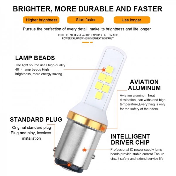 1156 BA15S 3030 12smd LED bulb
