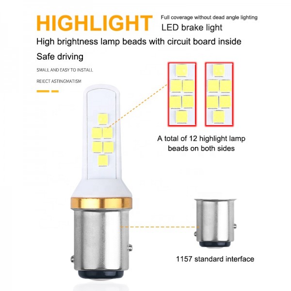 1156 BA15S 3030 12smd LED bulb