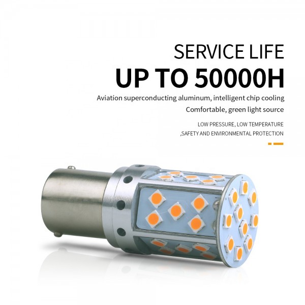 1156 BAU15S PY21W 3030 35SMD LED Canbus Error Free bulb