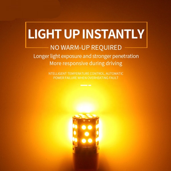1156 BAU15S PY21W 3030 35SMD LED Canbus Error Free bulb