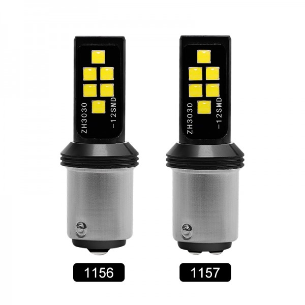 1156 S25 1157 3030 12SMD Canbus 12-24V LED Bulb 