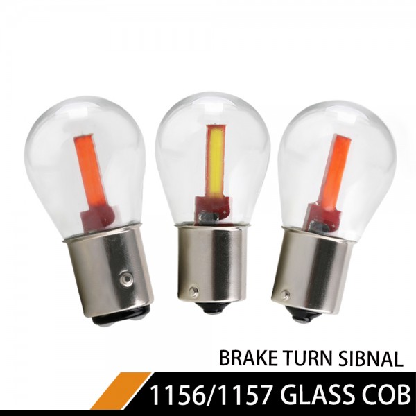 12V 24V 1156 1157 glass cob  LED Bulb 