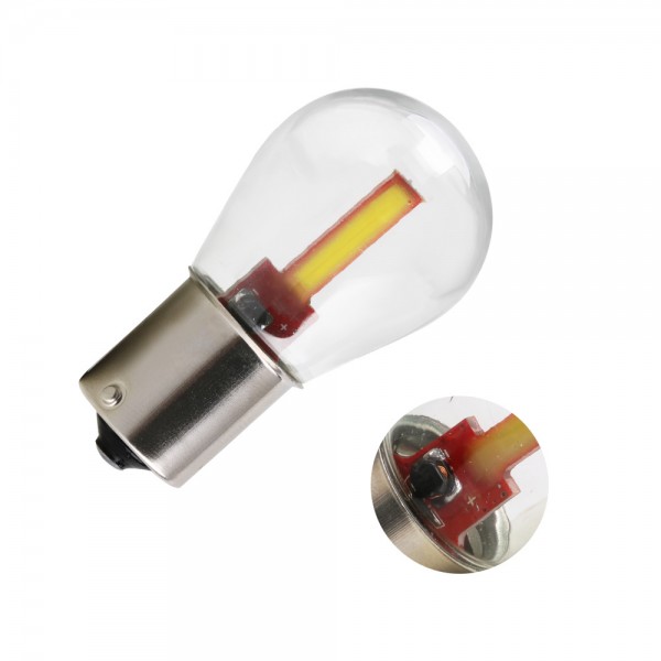12V 24V 1156 1157 glass cob  LED Bulb 