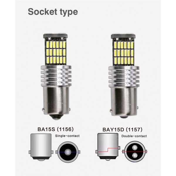 1157/1156 canbus led 4014 45 SMD LED Bulb 