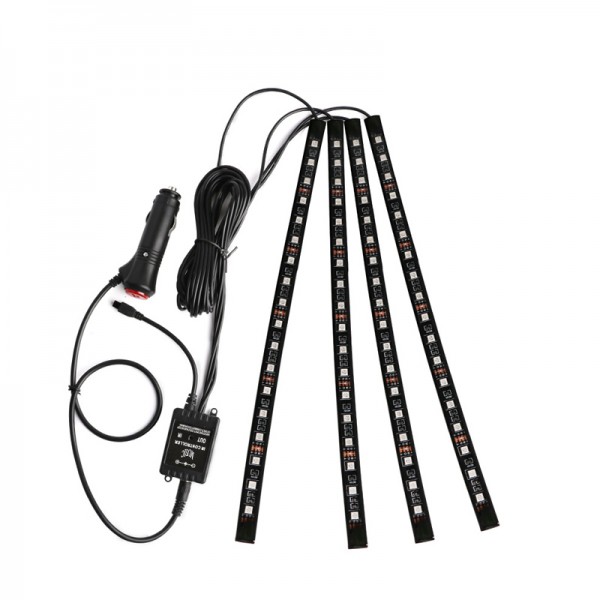  Car Led interior atmosphere light strip with music control SMD5050 18LED 