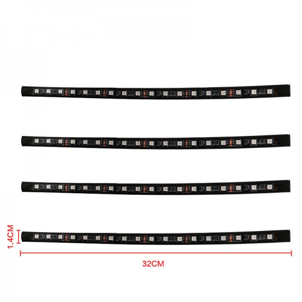  Car Led interior atmosphere light strip with music control SMD5050 18LED 