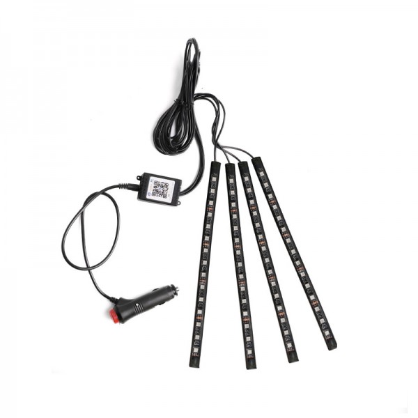15 LED RGB Phone Bluetooth App Control Strip Lights