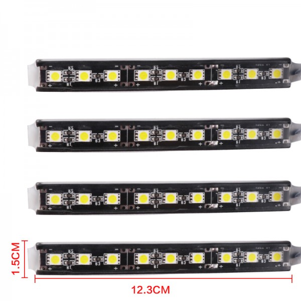 5050 9 leds 2pcs single color interior decorating strips led