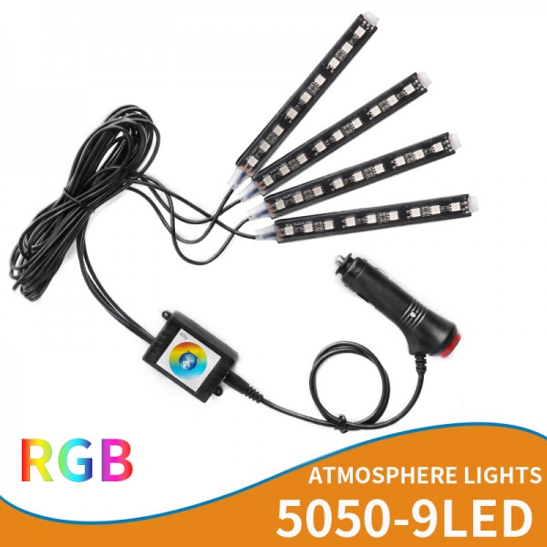  4 x 9 Atmosphere Car LED Strips with RGB