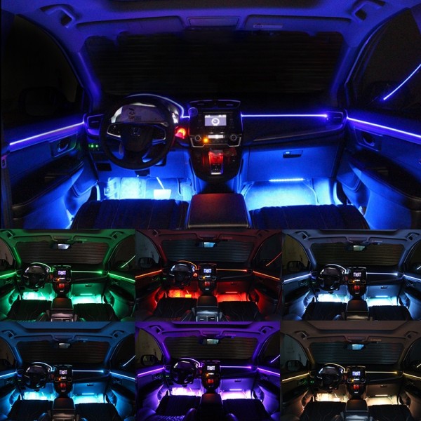 Car LED Accent Interior Ambient Light Strip Light with Phone APP Control 