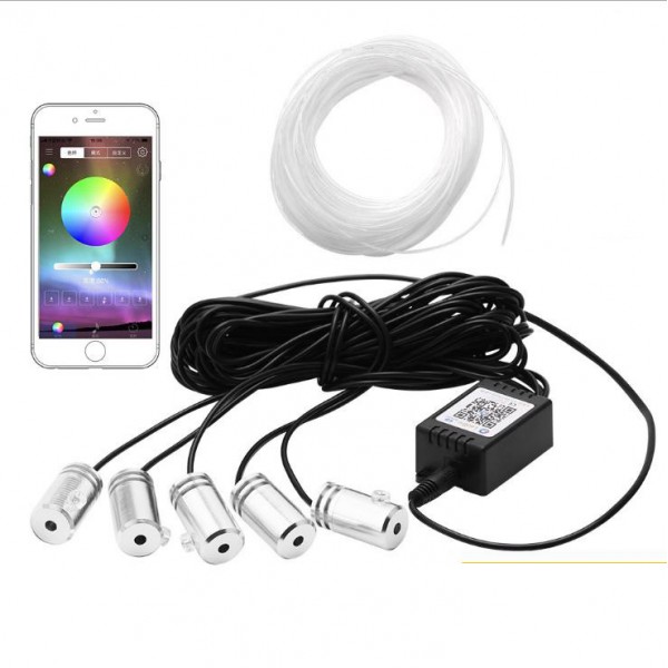 Car strips Decorative light string Cold Color Phone Bluetooth Music Control