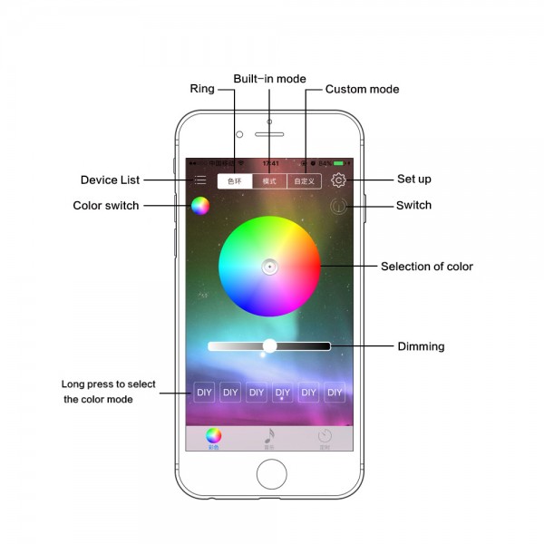 Neon LED Light Glow EL Wire String Strip