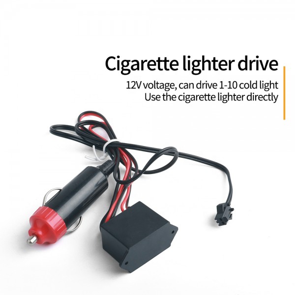 USB Cold Light Strips Line Interior Decoration with Cigarette lighter