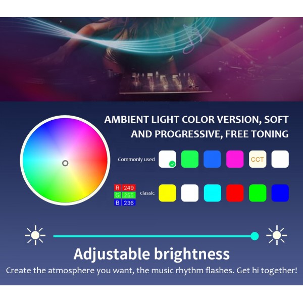 cold light car interior atmosphere decorative led strip lamps for car