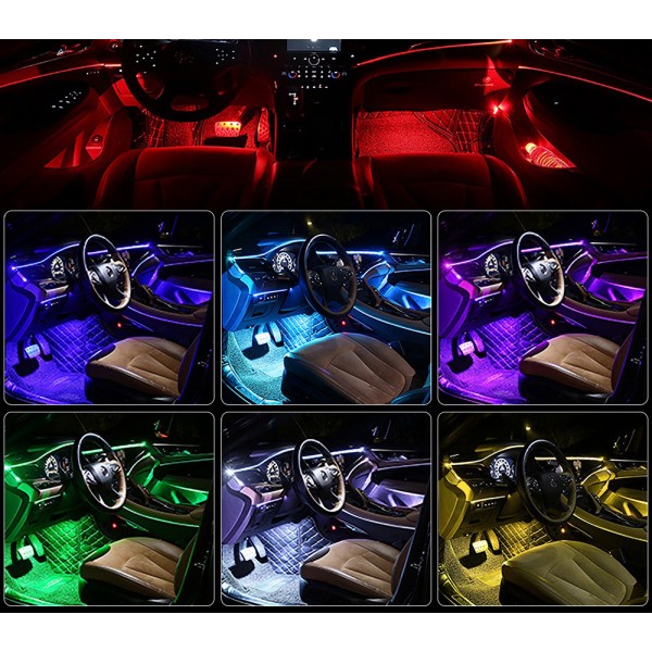cold light car interior atmosphere decorative led strip lamps for car