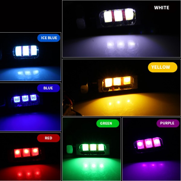 12V White SMD 5630 3LED Screw Bolt LED Light 