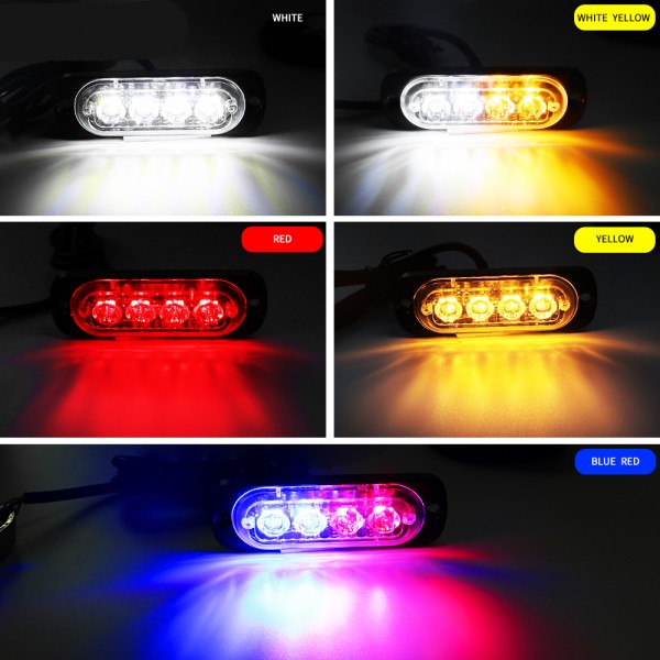 12v 4LED Emergency Light Truck Bar