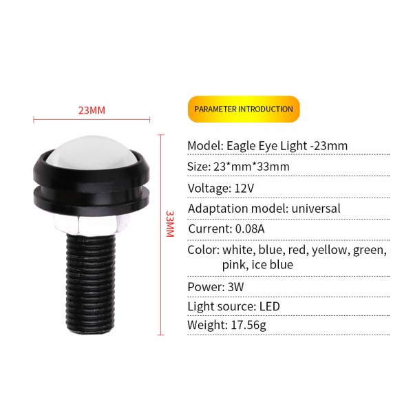 23mm sliver Led Eagle Eye