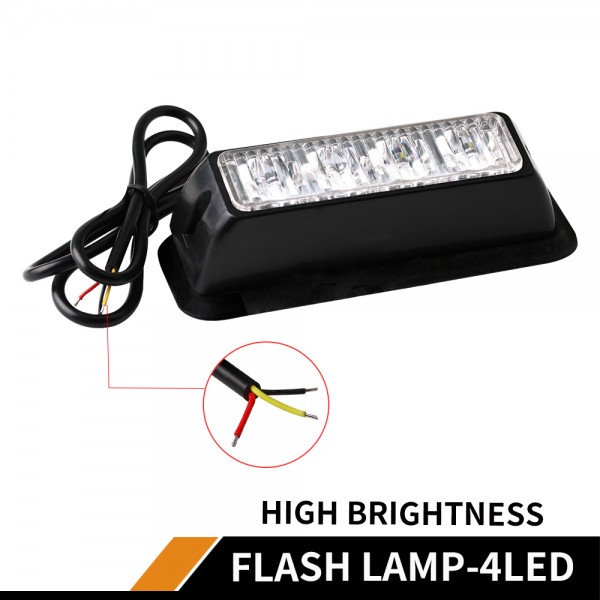 12V 4 Led Strobe Warning strobe car led light bar