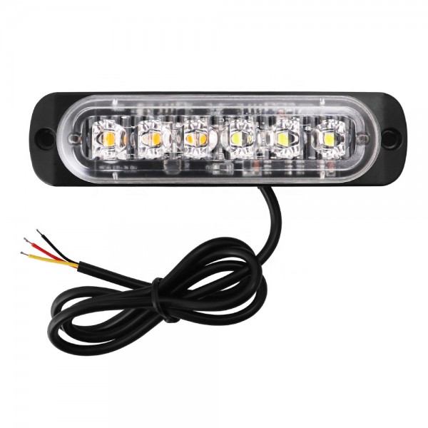 6 LED Slim Flash Light Bar 