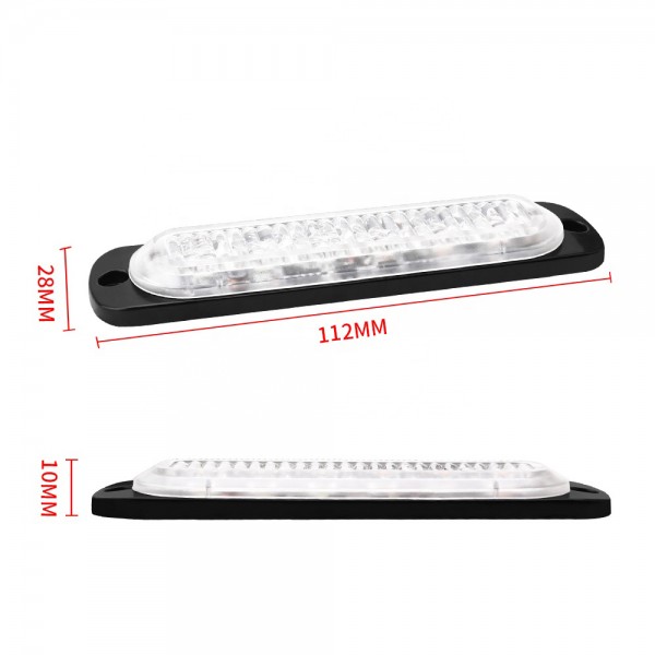 6 LED Slim Flash Light Bar 