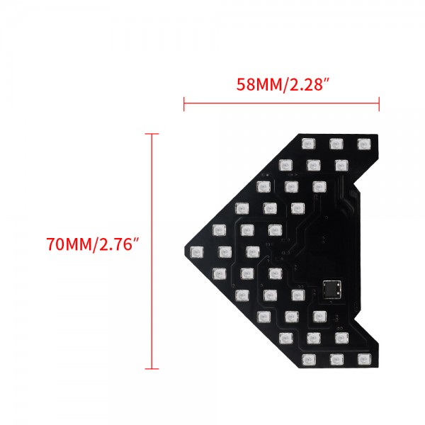 Arrow Panel 33 SMD LED Car Side Mirror turn signal