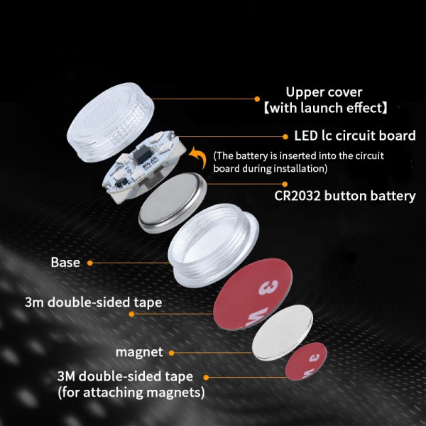 Car Led Door Open Strobe Warning Light 