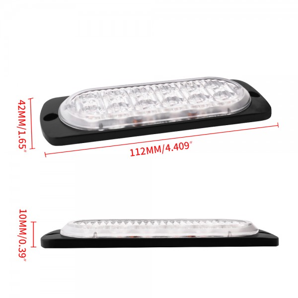 DC12V-24V strobe flashing 12LED light
