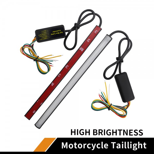 Universal Motorcycle Light LED with Strip Tail Brake Stop Turn Signal