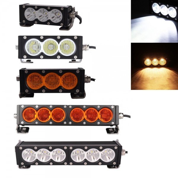 30W 6 inch Offroad Led Light Bar Spotlight SUV ATV 4X4 Driving Light Bar