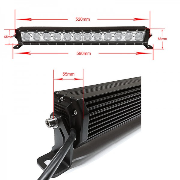 14inch 80W popular product 80W led bar offroad driving light car light accessories