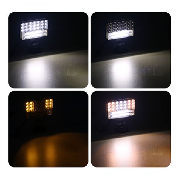 135W 5x3 Inch Dual-Colour LED Strobe Light 