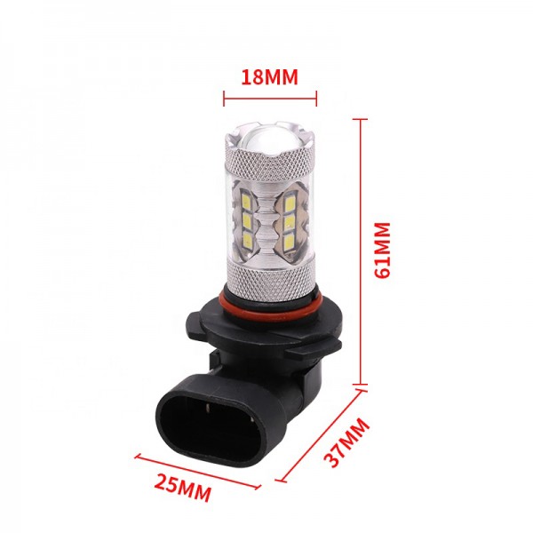 9005 9006 LED Bulb 80W 16SMD 2835 Car Fog Light