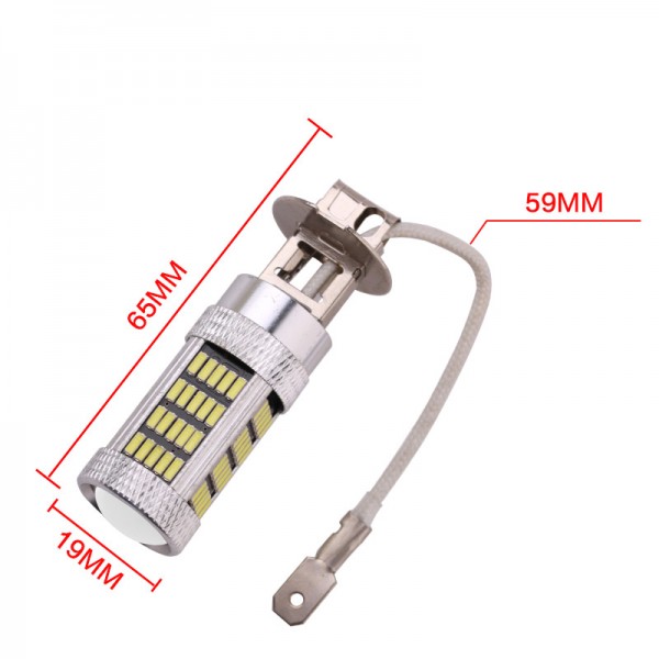 12V H3 4014 92SMD LED Bulbs fog light 