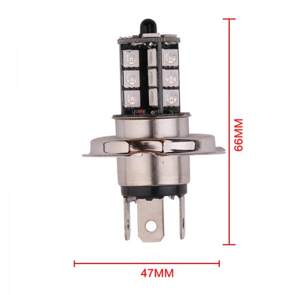 2pcs Remote Control Lights H4 5050 27SMD LED Bright Fog Bulbs