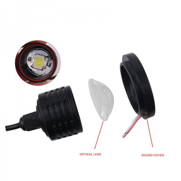 3 inch car accessories auto fog light with angel eye