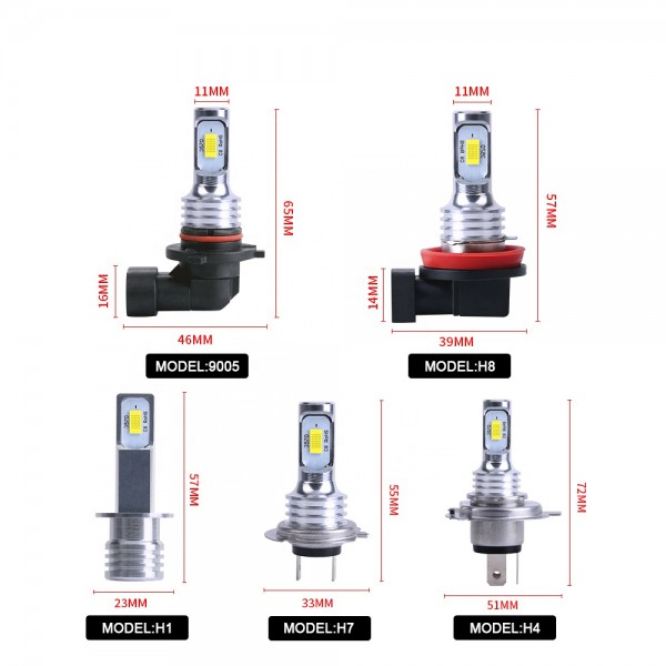 3570 LED Chip Motorcycle Headlight Fog Lamp