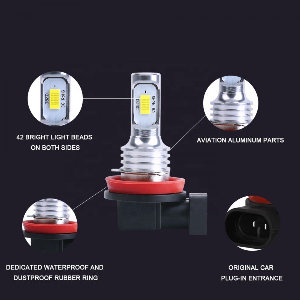 3570 LED Chip Motorcycle Headlight Fog Lamp