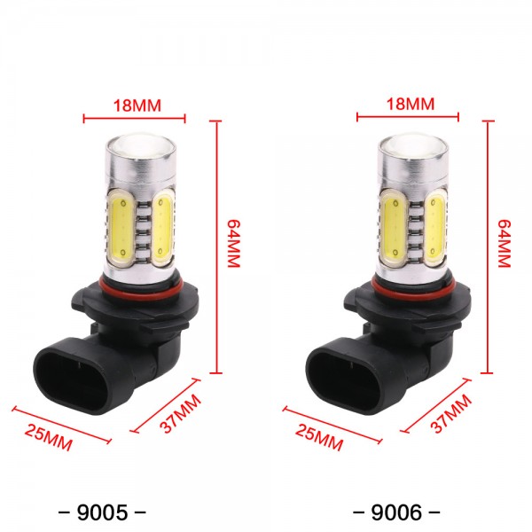 7.5W 9006 LED DRL fog light bulb