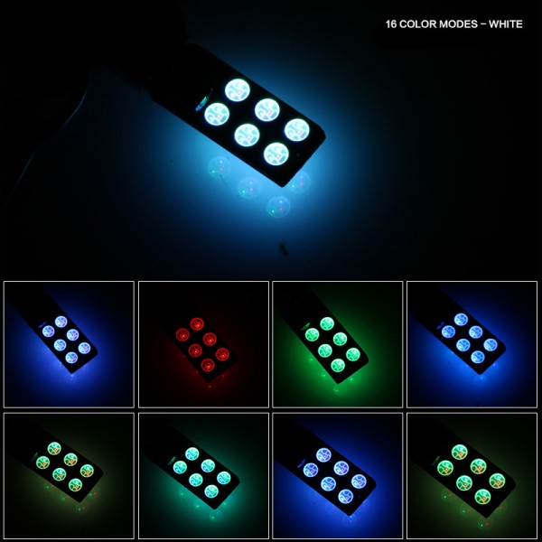 881 LED RGB 5050 27SMD 7 Color Car Headlight Fog Light Bulb