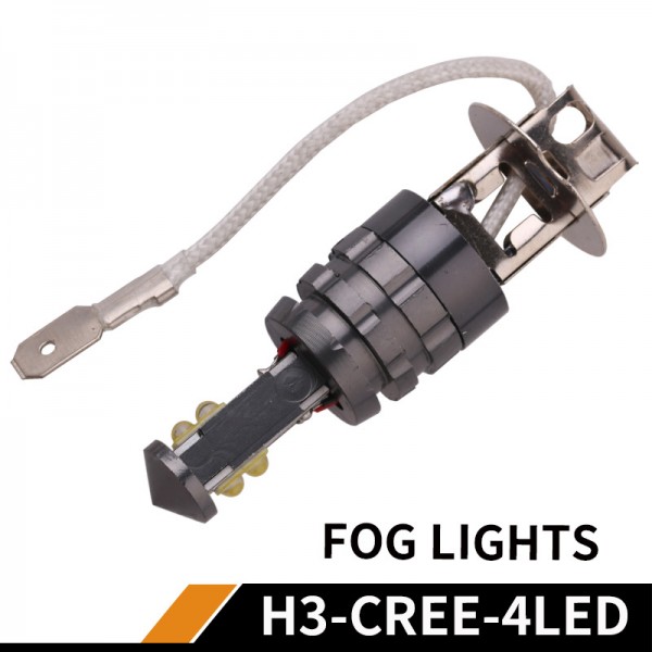 Crees 20w H3 LED Fog Light Bulb with White 6000K