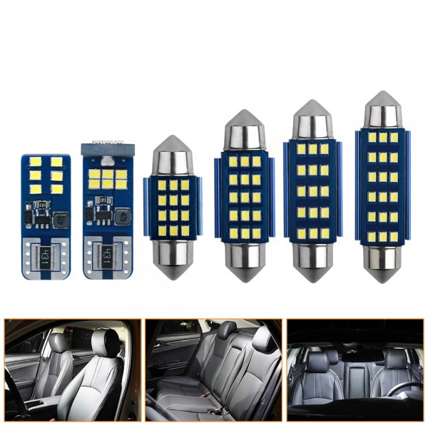  12v Festoon T10   12smd  2016 Canbus car LED