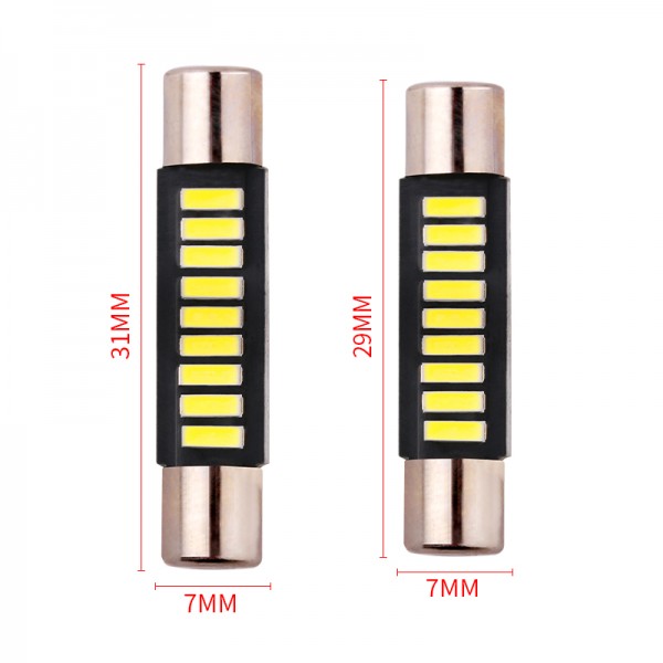29MM 31MM 4014smd 9 LED festoon bulb