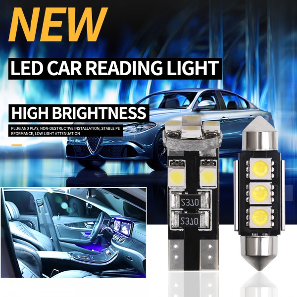 3 SMD 5050 LED Festoon 36mm 39mm bulb