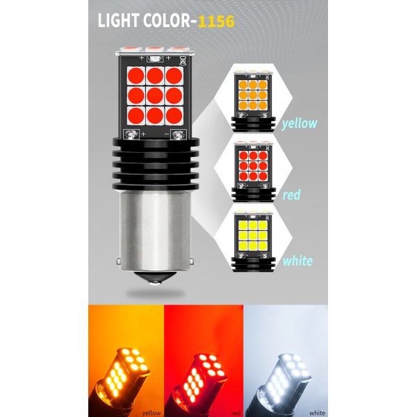 1156 BA15S 1157 BAY15D T20 7443 3030 24SMD Canbus Turn Light Corner Lights Brake light