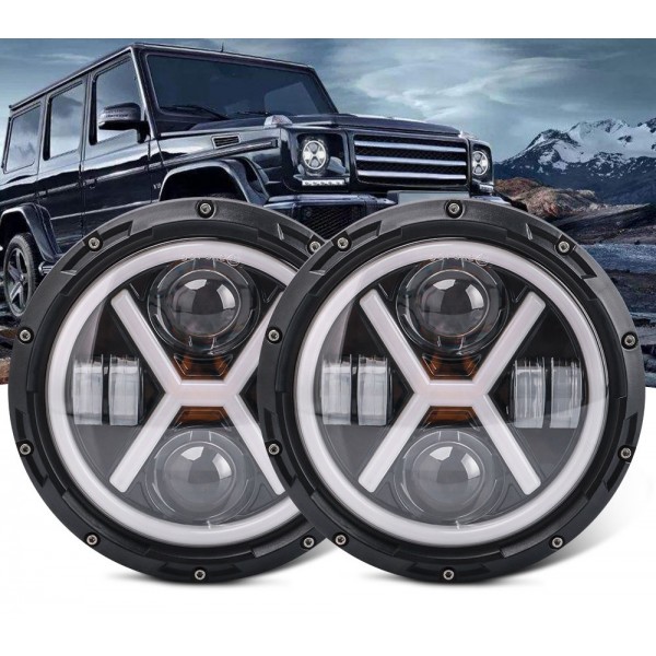 High Power Round Led Headlight for offroad Truck Jeep Motorcycle LED Headlamp