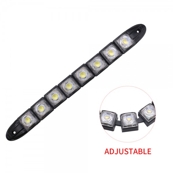  Flexible Car 8LED Super Bright White LED DRL